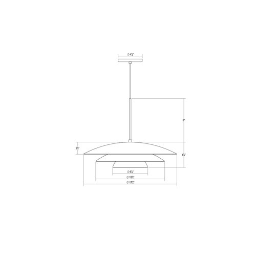 Sonneman Shells 1 Light LED Dome Pendant Wayfair